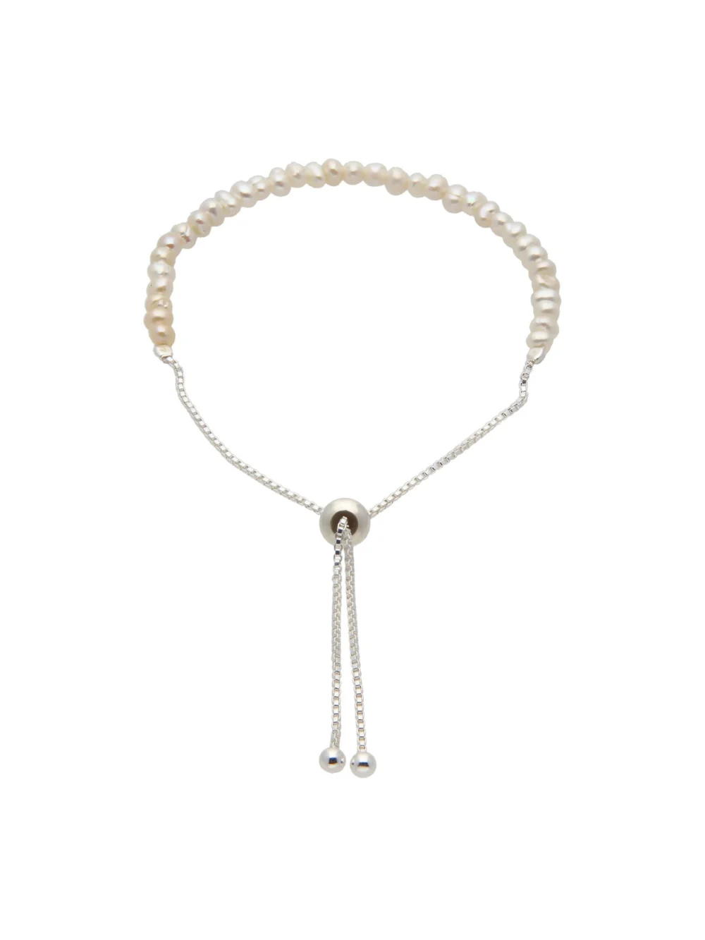 William May Sterling Silver Cultured Freshwater Pearl Toggle Bracelet, view 2