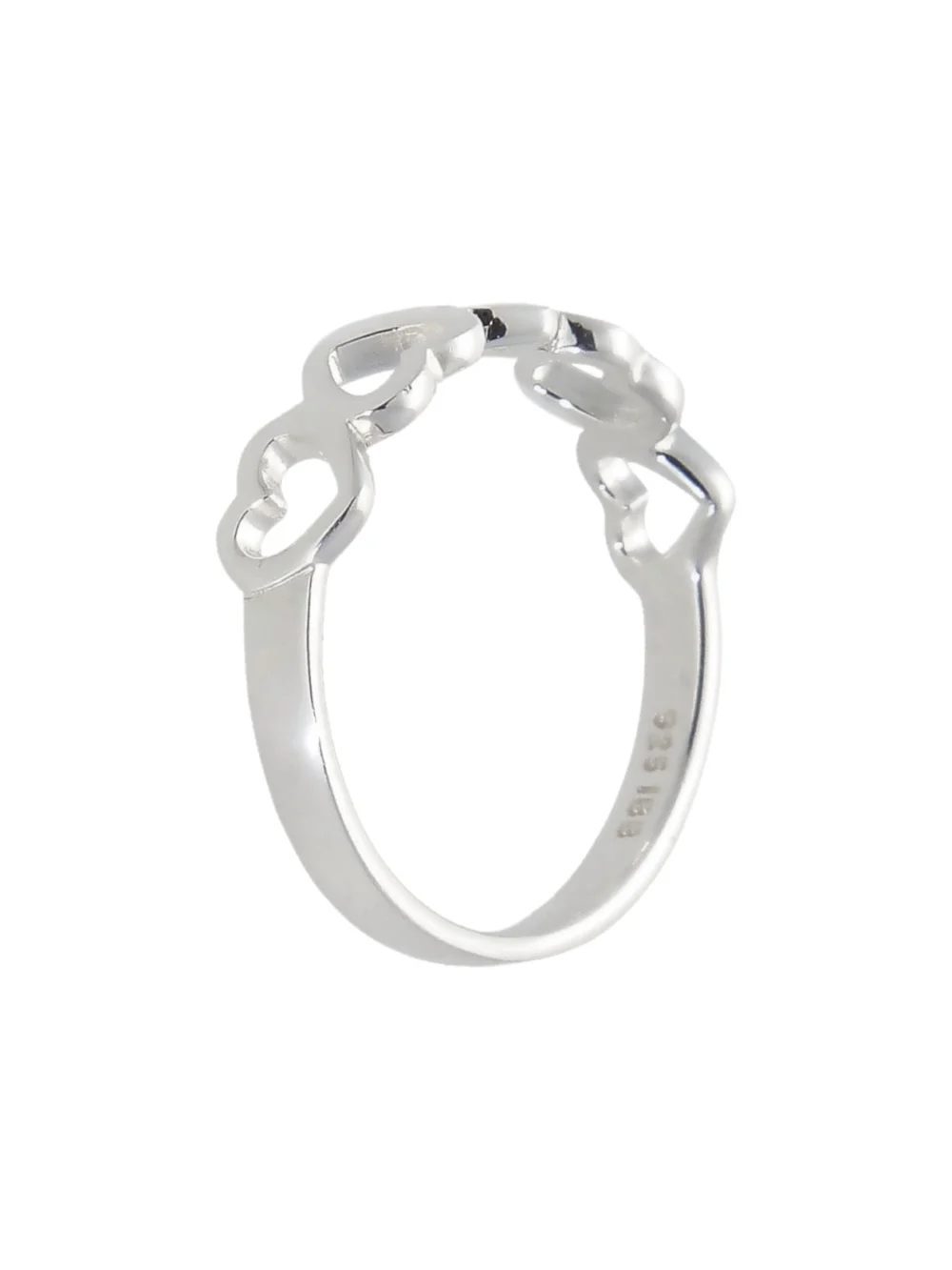William May Sterling Silver Cutout Hearts Ring, view 2
