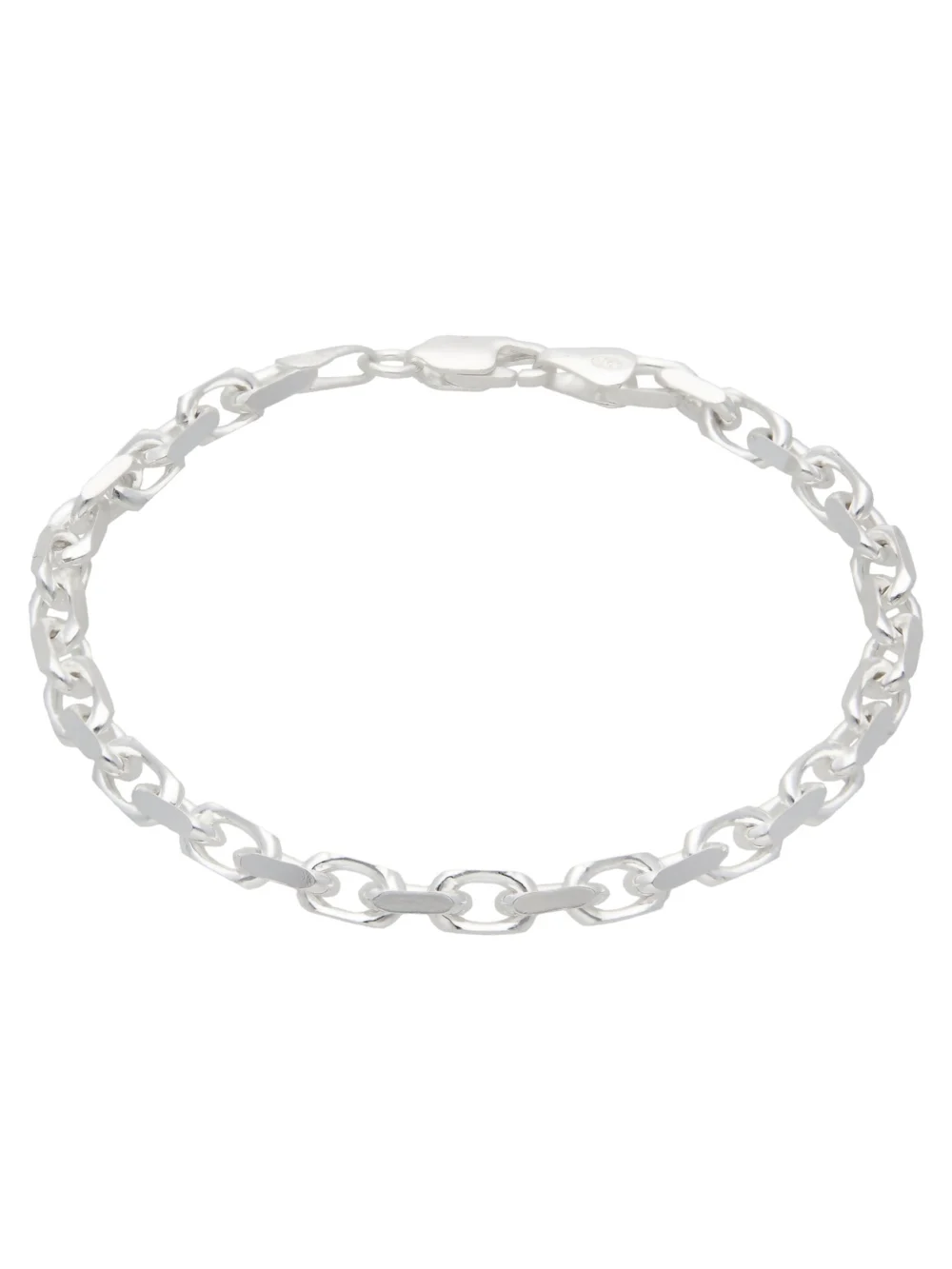 William May Sterling Silver Diamond-Cut Cable Link 7.5" Bracelet