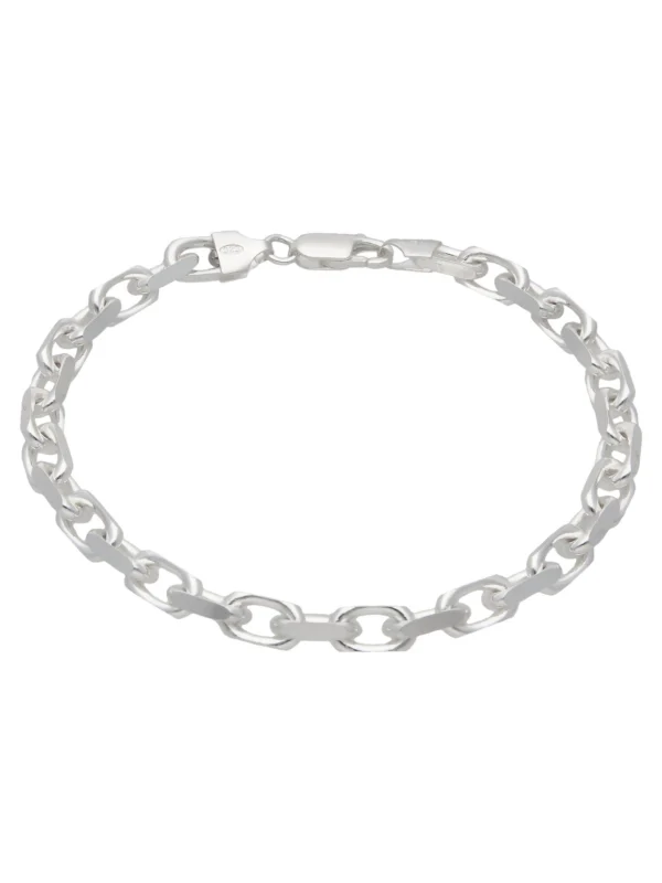 William May Sterling Silver Diamond-Cut Cable Link 8.5" Bracelet