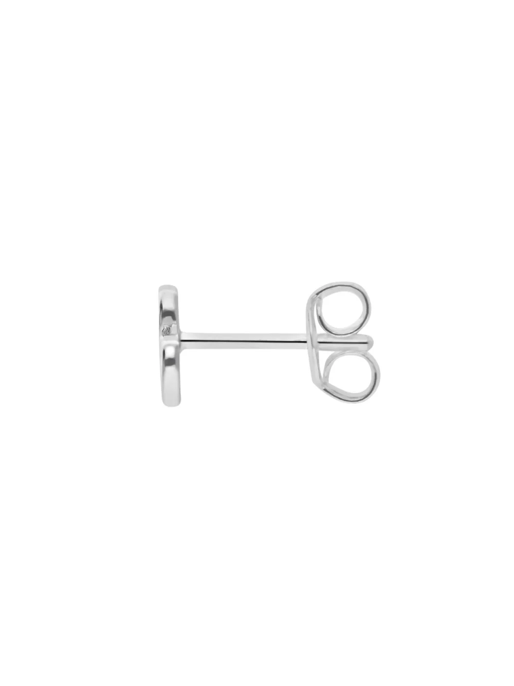 William May Sterling Silver Double Heart Stud Earrings, view 2