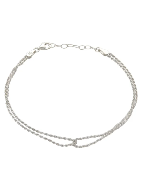William May Sterling Silver Entwined Loop Rope Bracelet