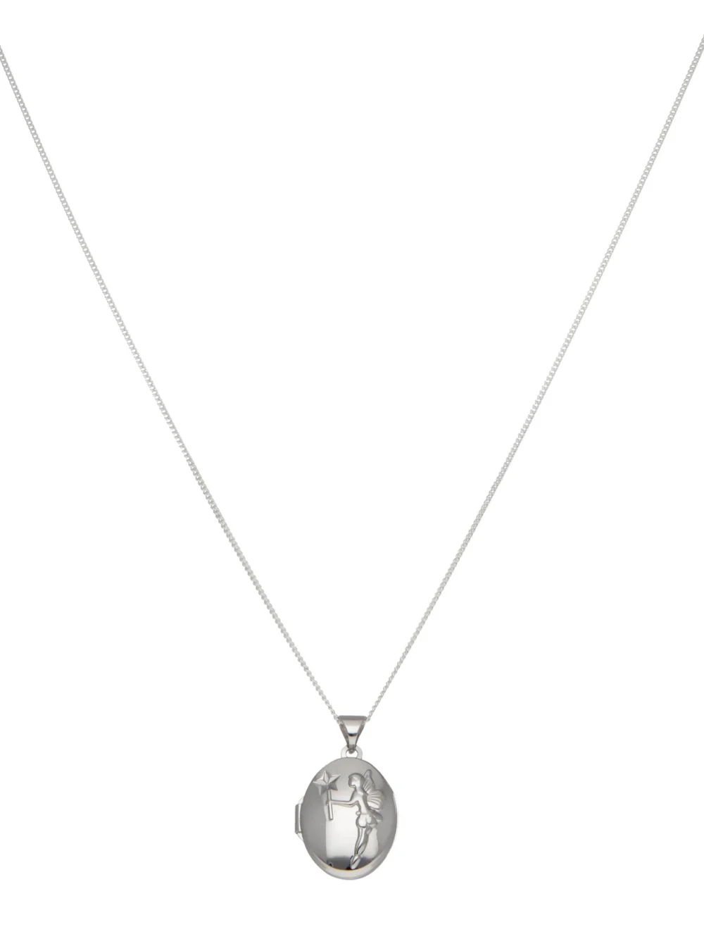 William May Sterling Silver Fairy Wishes Locket & 16" Chain Necklace