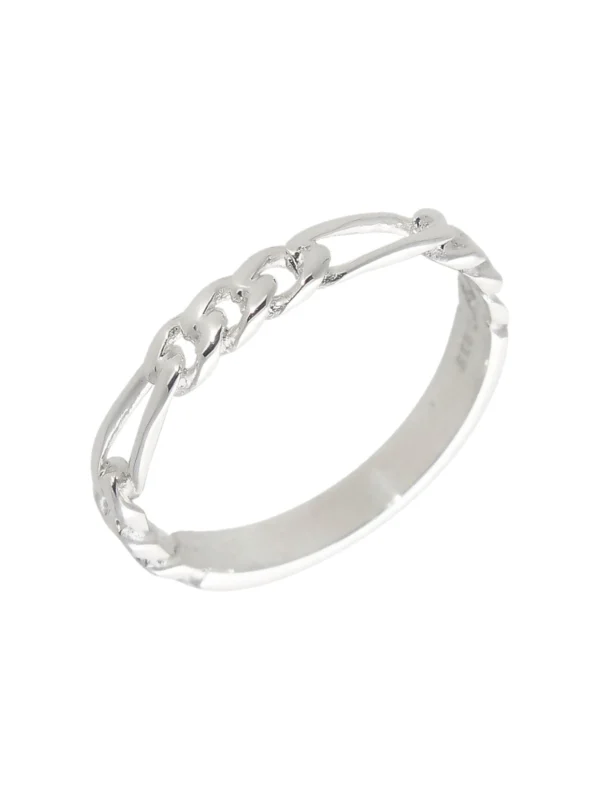 William May Sterling Silver Figaro Link Ring