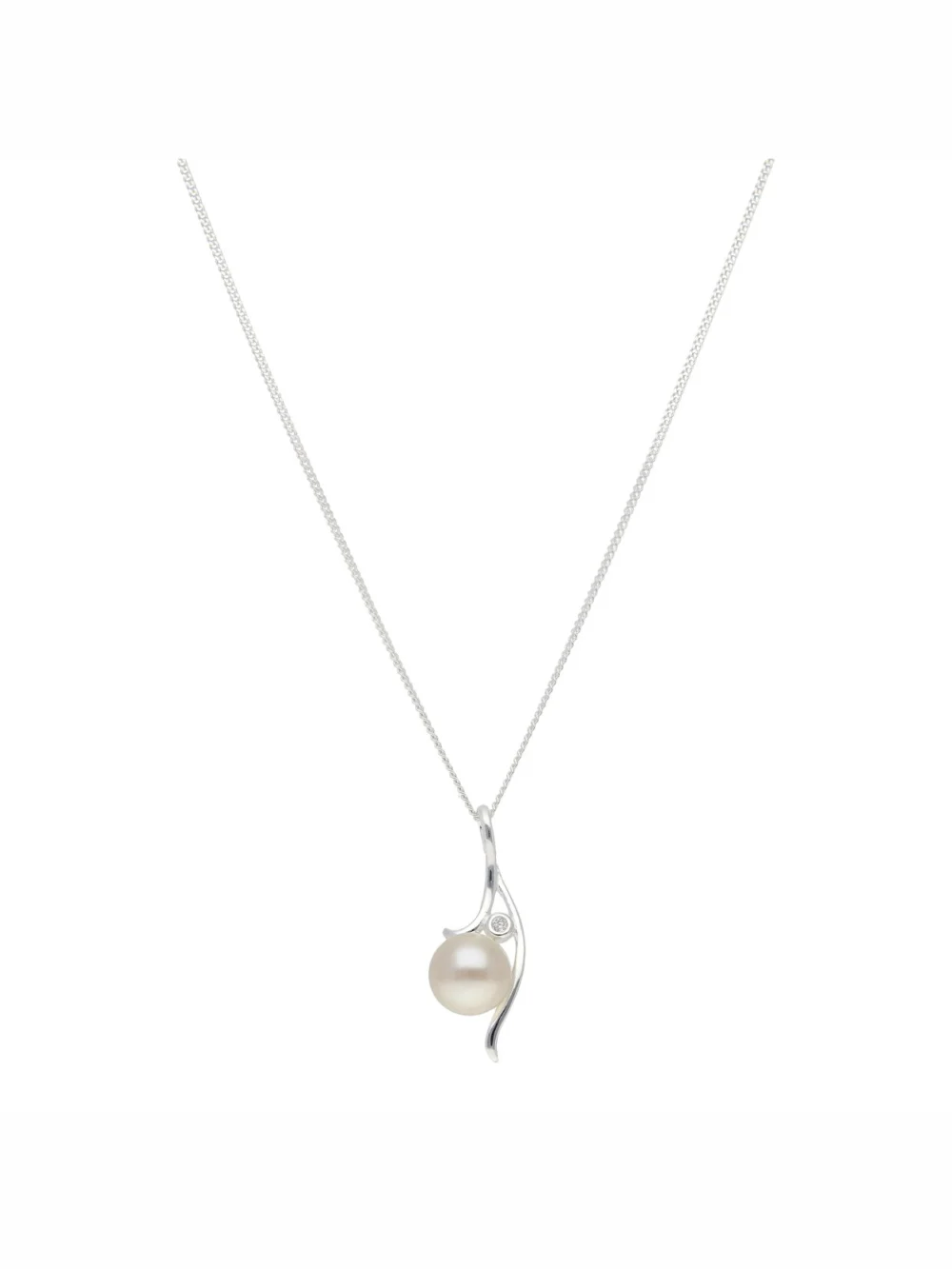 William May Sterling Silver Freshwater Cultured Pearl & 18" Necklace