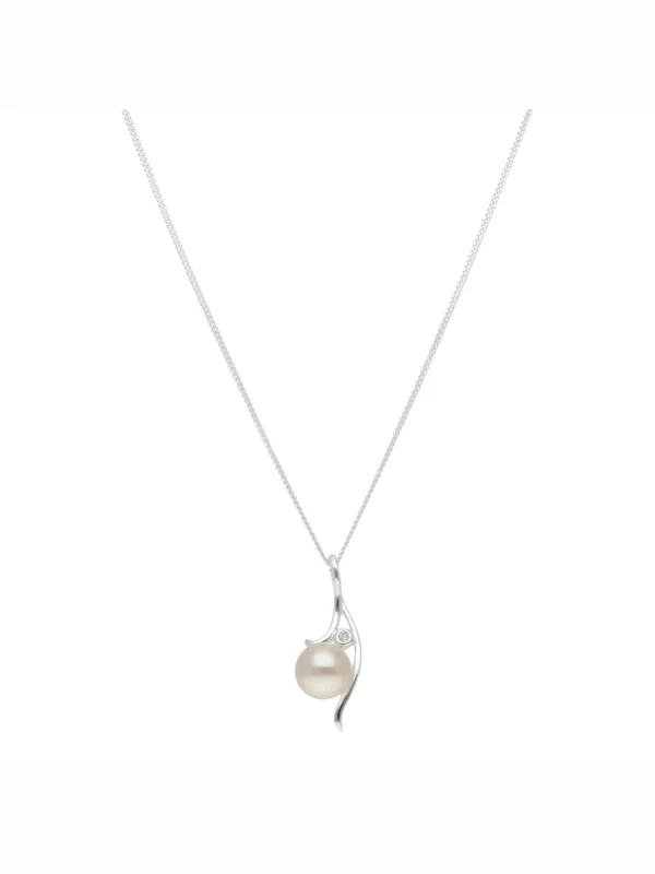 William May Sterling Silver Freshwater Cultured Pearl & 18" Necklace