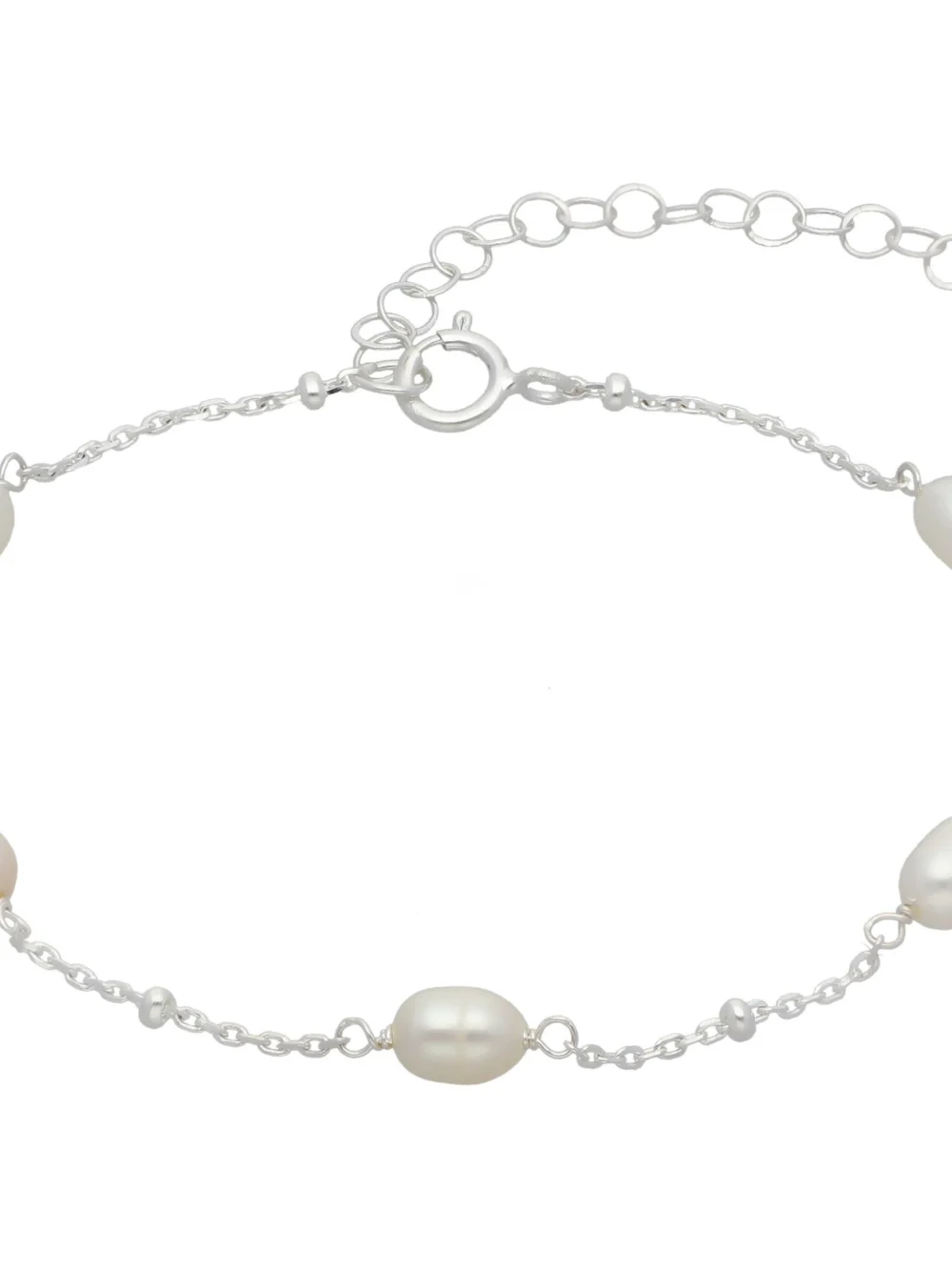 William May Sterling Silver Freshwater Cultured Pearl Ladies Bracelet