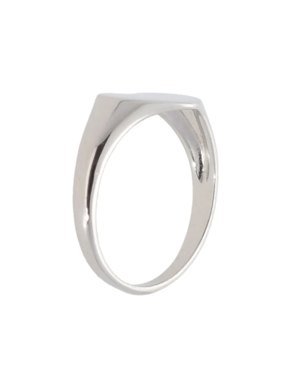 William May Sterling Silver Heart Shaped Signet Ring, view 2