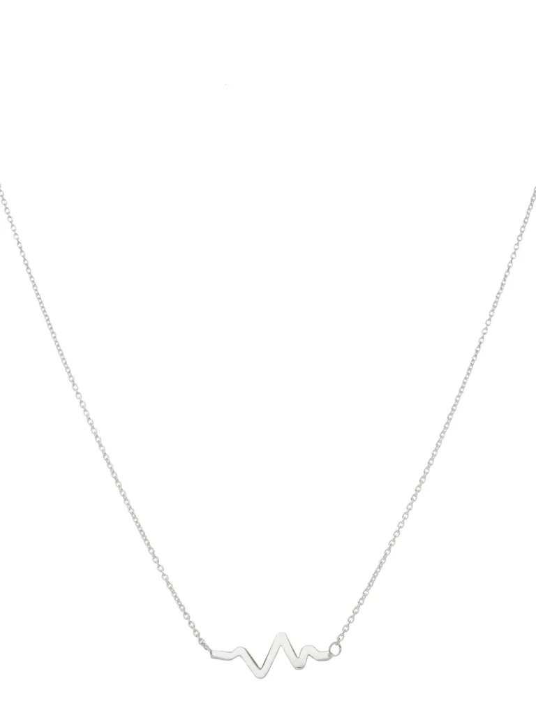 William May Sterling Silver Heartbeat Necklace
