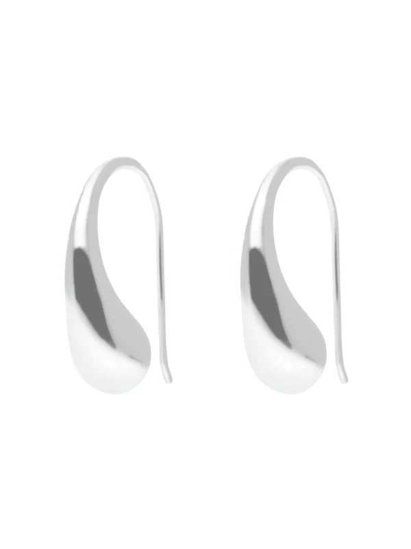 William May Sterling Silver Hook Through Classic Drop Earrings