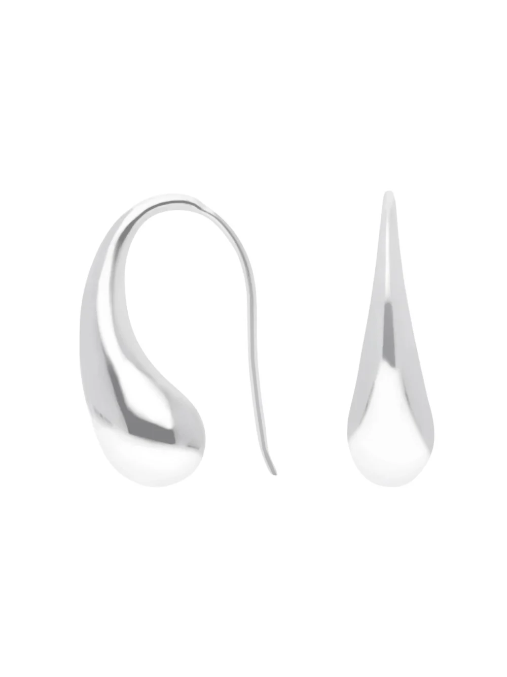 William May Sterling Silver Hook Through Classic Drop Earrings, view 2