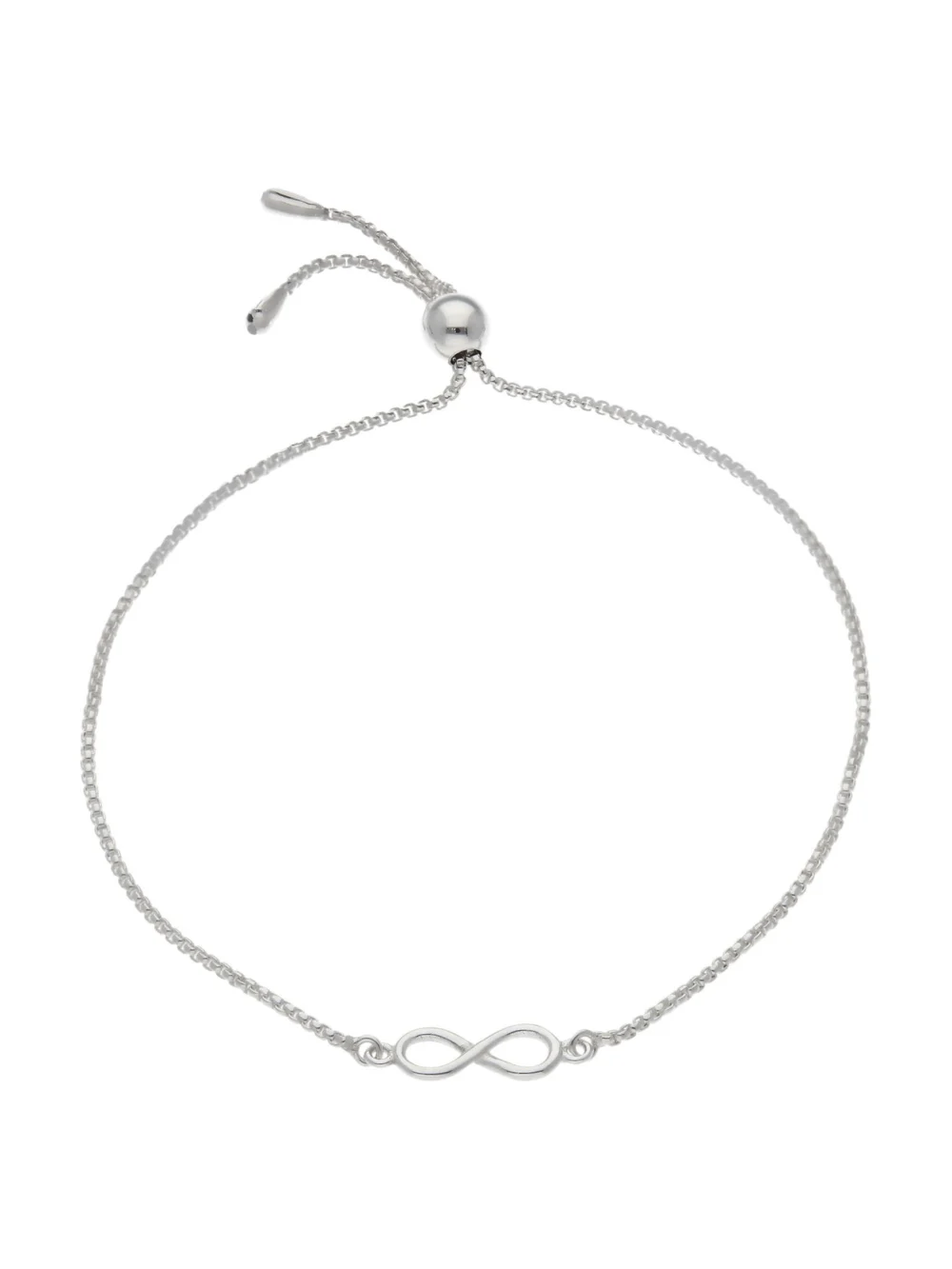 William May Sterling Silver Infinity Slider Toggle Bracelet