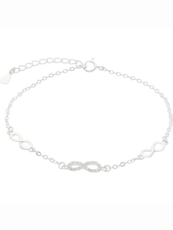 William May Sterling Silver Infinity Symbol Ladies 7.5" Bracelet