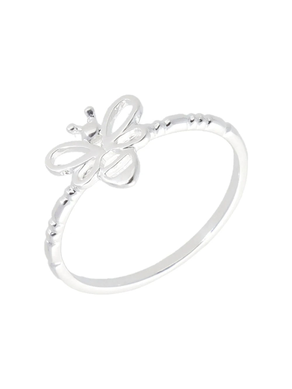 William May Sterling Silver Manchester Bee Ring