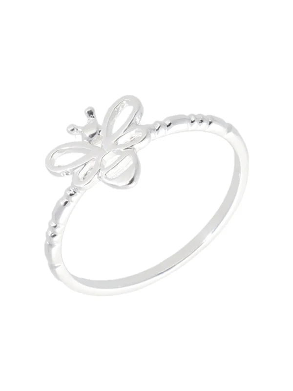 William May Sterling Silver Manchester Bee Ring