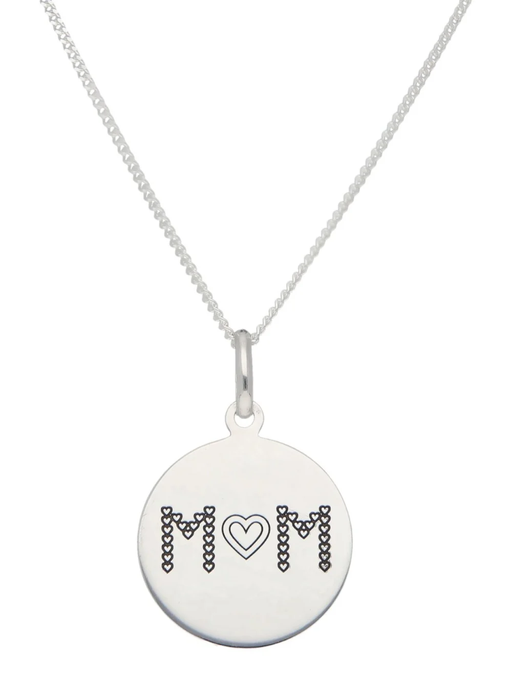 William May Sterling Silver Mothers Love Mum Pendant & 18" Necklace, view 2