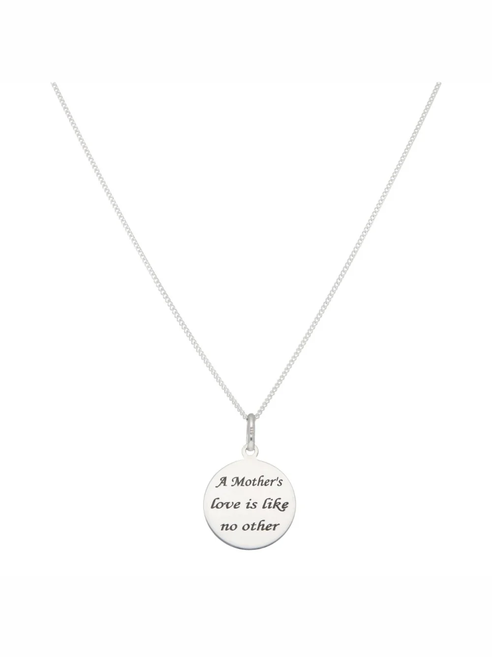William May Sterling Silver Mothers Love Mum Pendant & 18" Necklace, view 4