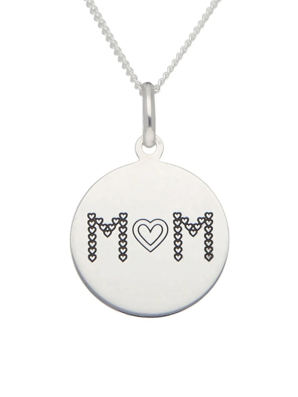 William May Sterling Silver Mothers Love Mum Pendant & 18" Necklace, view 5