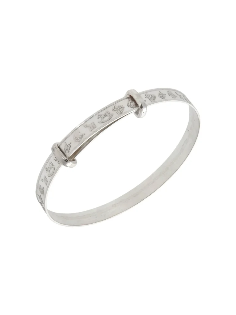 William May Sterling Silver Nursery Motif Expanding Baby Bangle