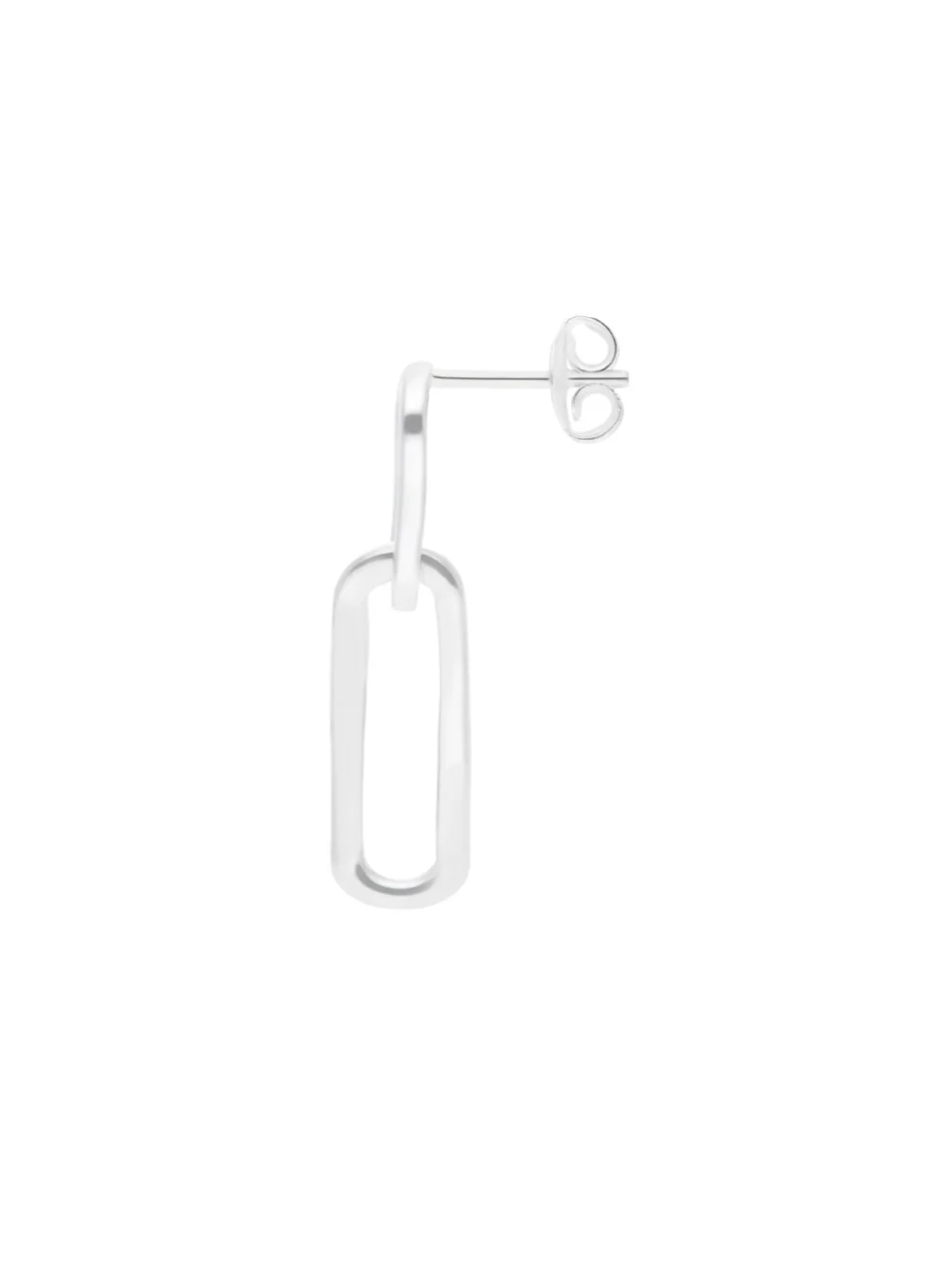 William May Sterling Silver Paper Link Drop Earrings, view 2