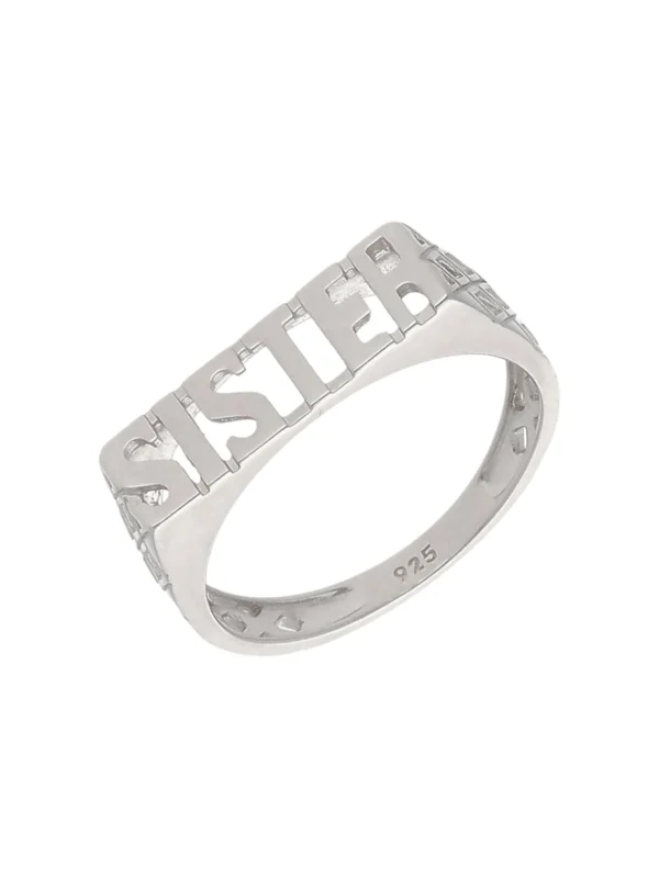 William May Sterling Silver Sister Ring
