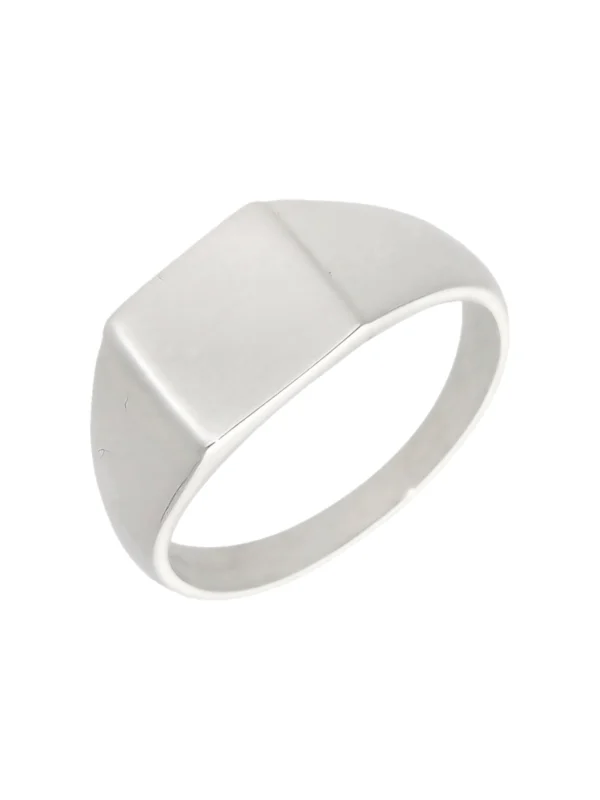 William May Sterling Silver Square Signet Ring