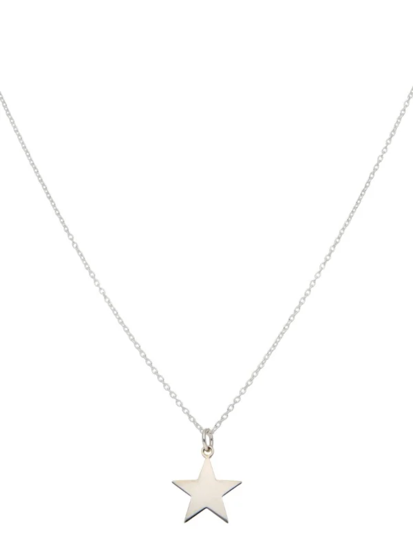 William May Sterling Silver Star Pendant & 18" Necklace