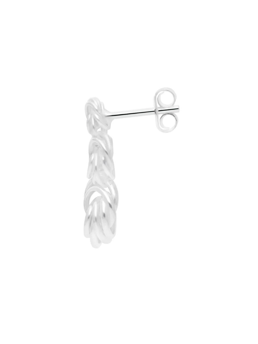 William May Sterling Silver Trilogy Knot Drop Earrings, view 2