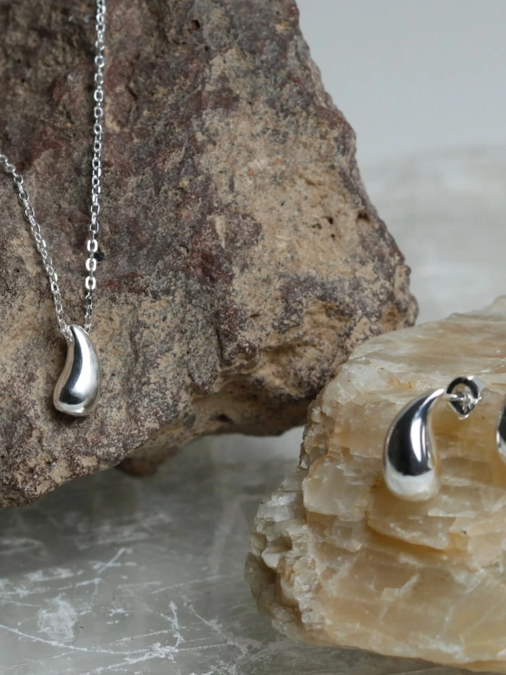 William May Sterling Silver Water Drop Pendant & 16" Chain Necklace, view 3