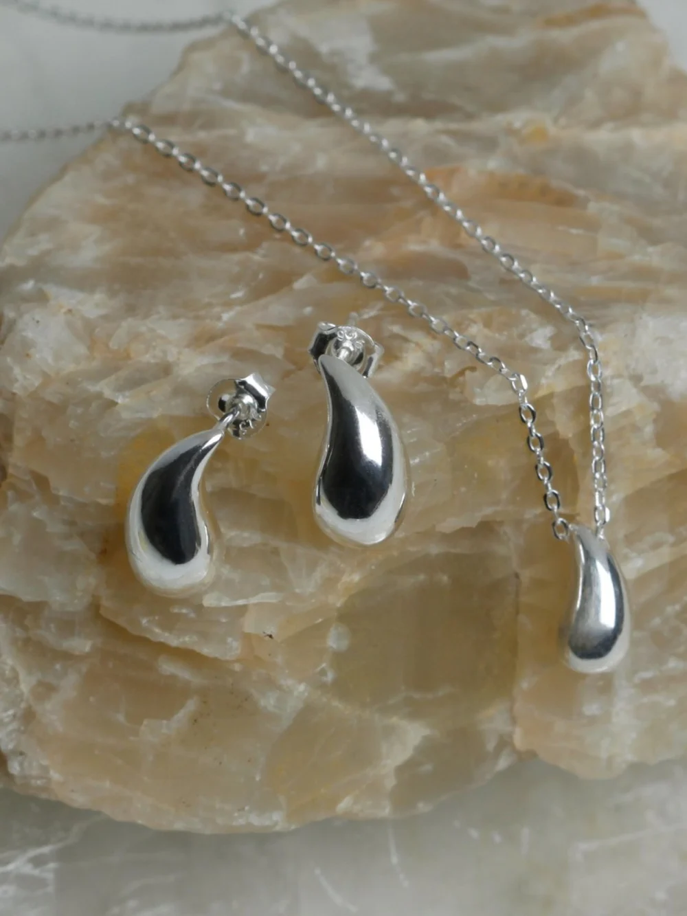 William May Sterling Silver Water Drop Pendant & 16" Chain Necklace, view 5