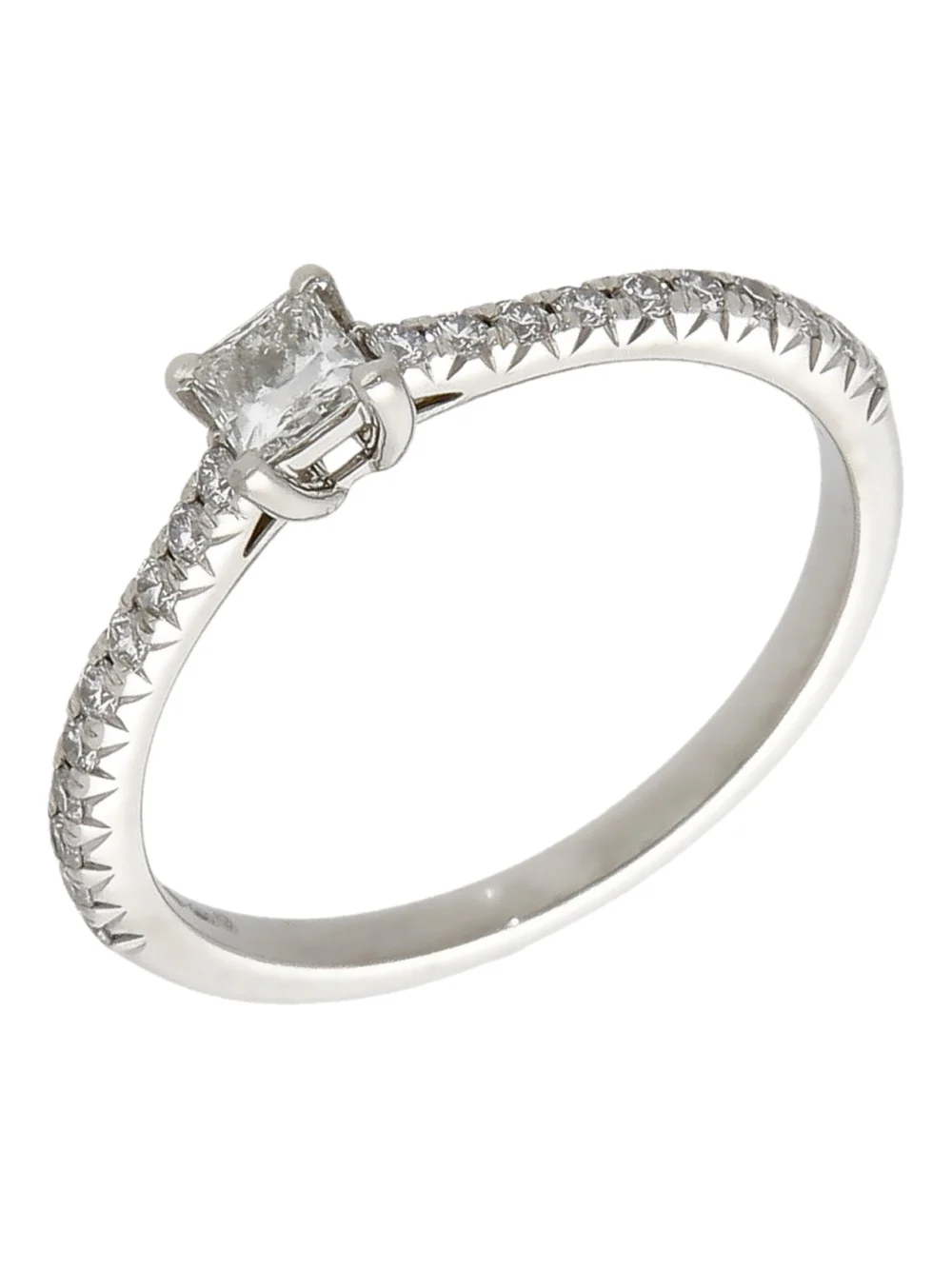 William May Tiffany & Co Platinum Diamond Solitaire Ring