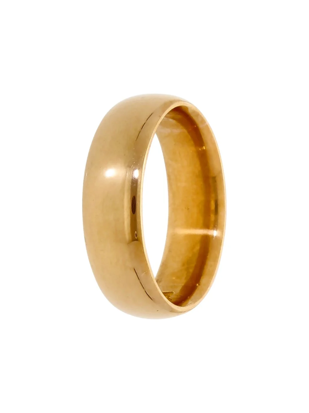 William May Vintage 1920 22ct Gold 6mm Wedding Ring, view 3