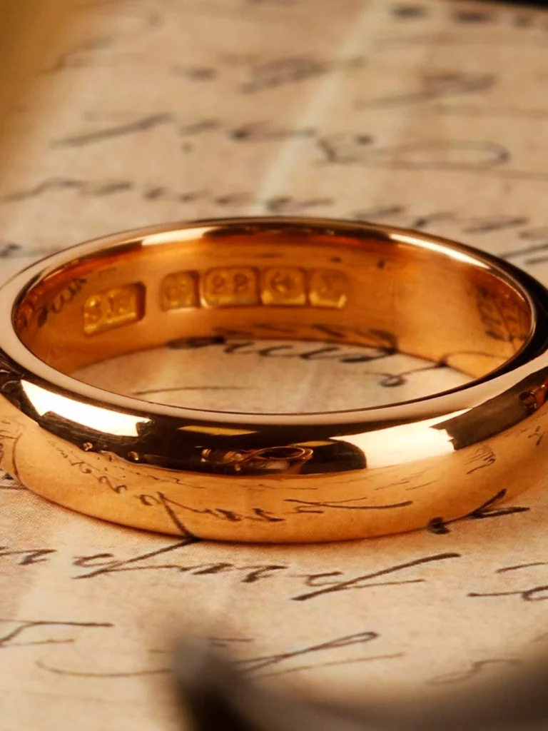 William May Vintage 1922 22ct Gold 5mm Wedding Ring