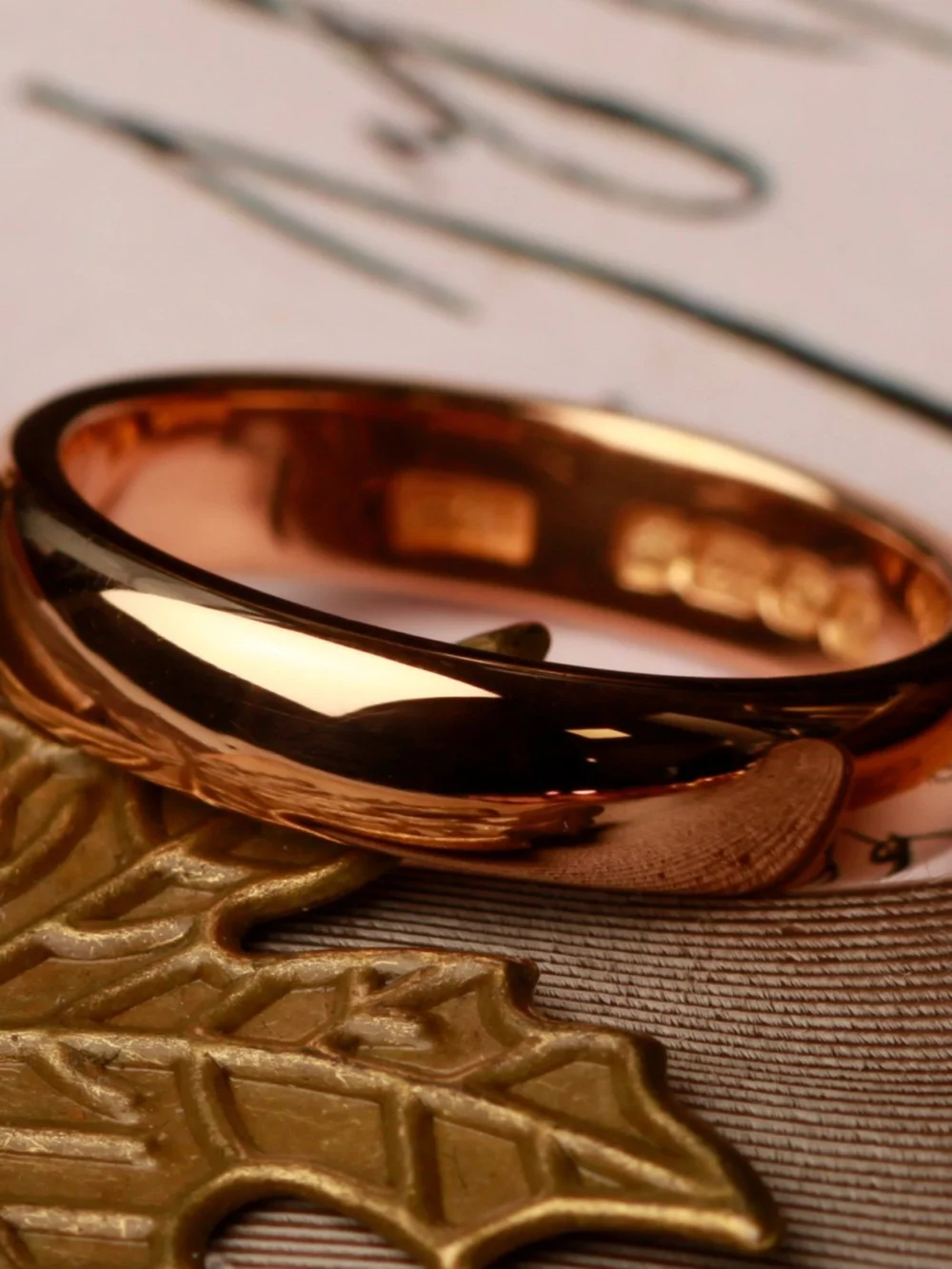 William May Vintage 1928 22ct Gold 4mm Wedding Ring