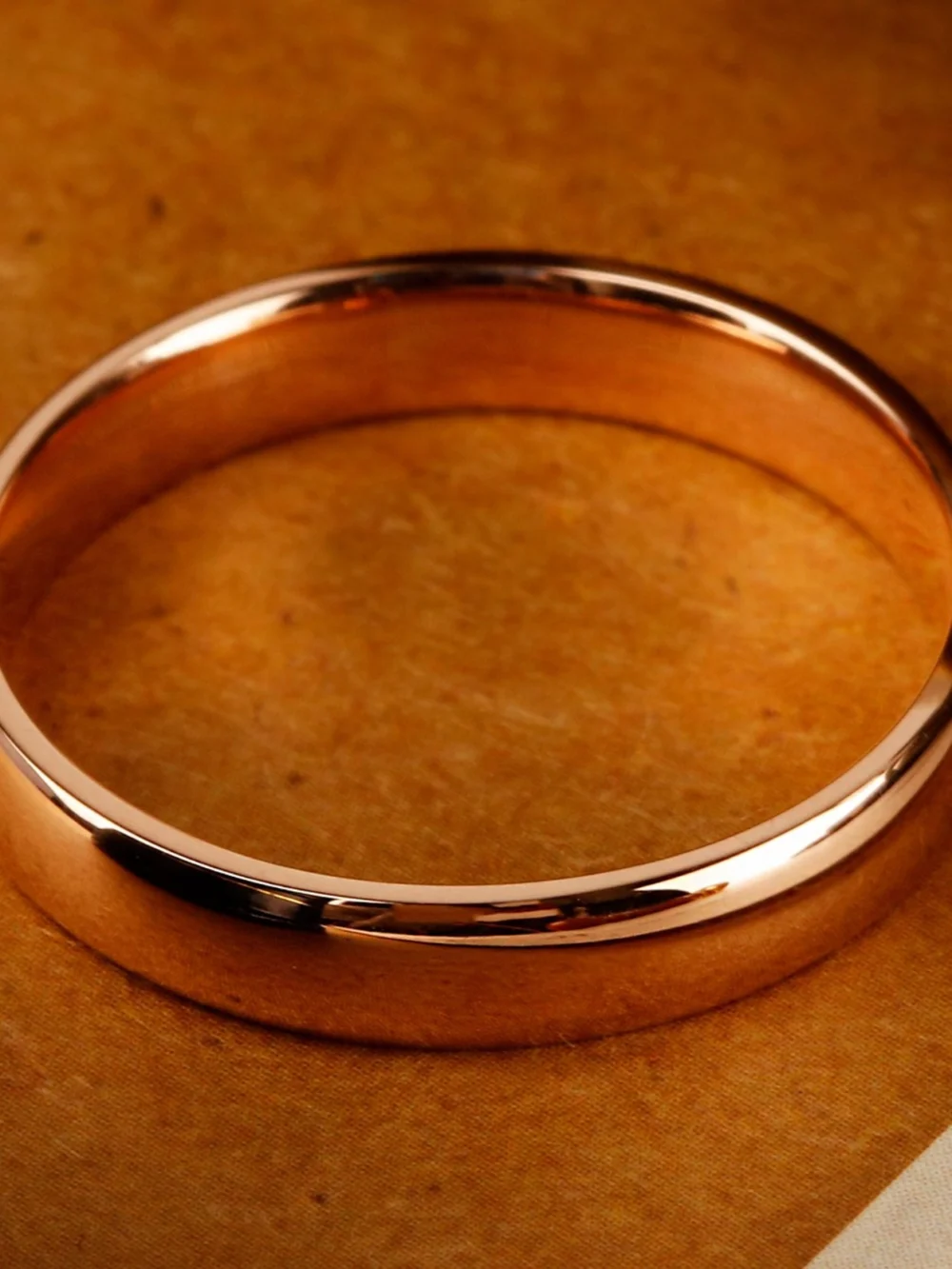 William May Vintage 1930 9ct Rose Gold 4mm Wedding Ring