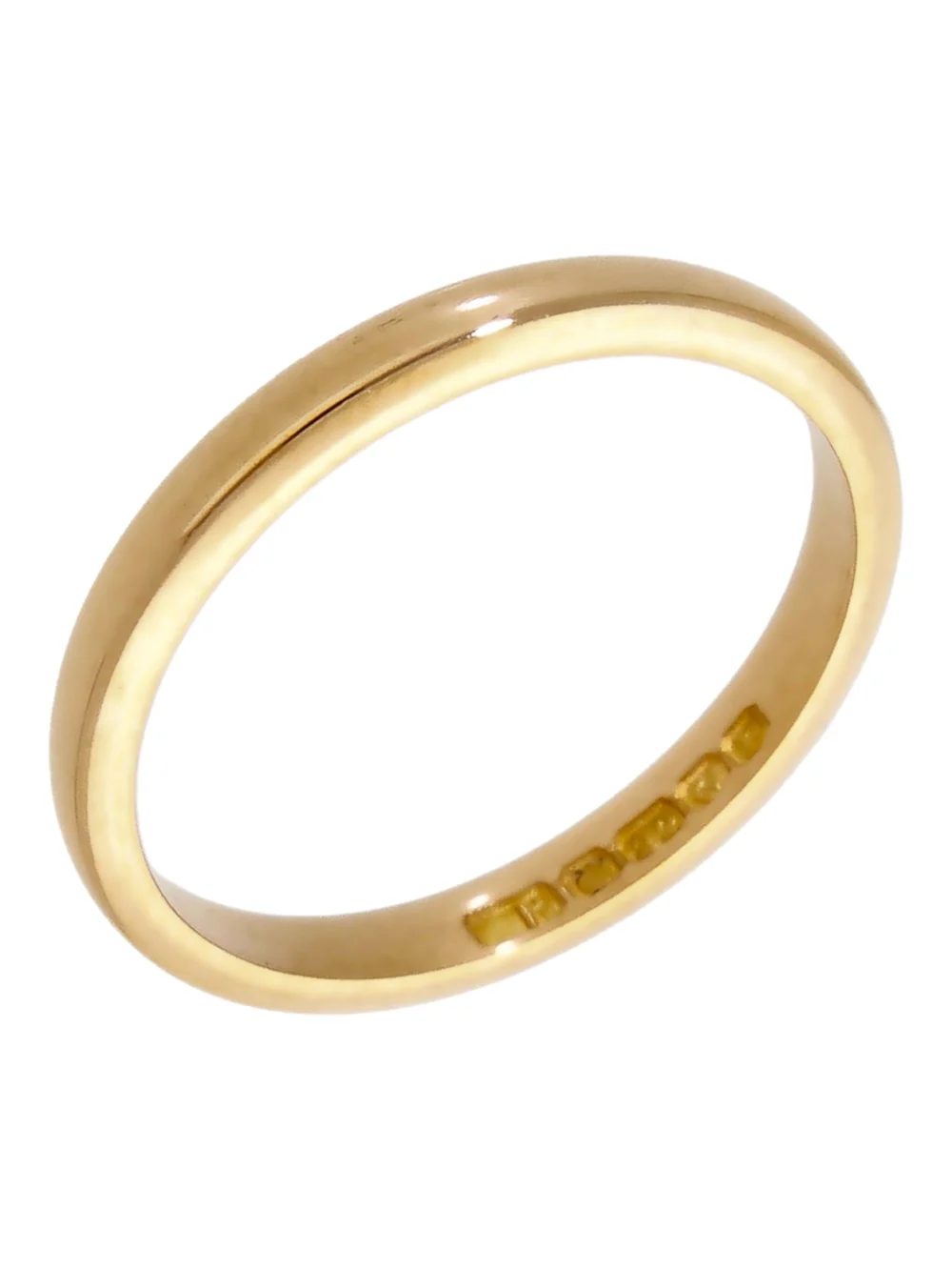 William May Vintage 1939 22ct Gold 2mm Wedding Ring, view 2