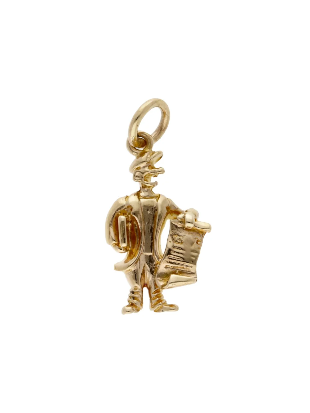 William May Vintage 1957 9ct Yellow Gold Town Crier Charm, view 2