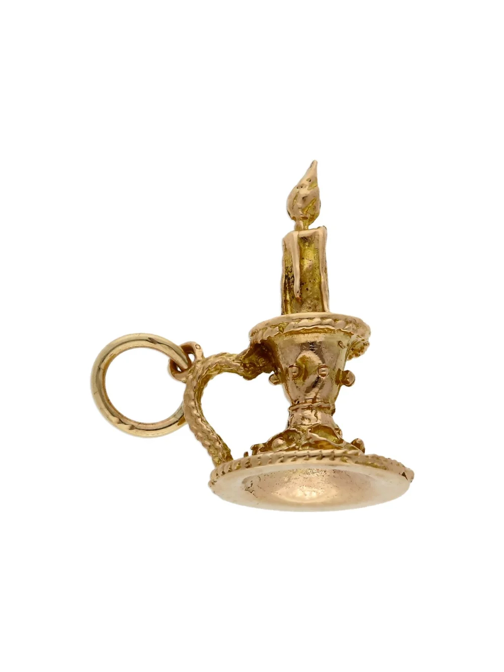 William May Vintage 1960 9ct Yellow Gold Candle Charm, view 2