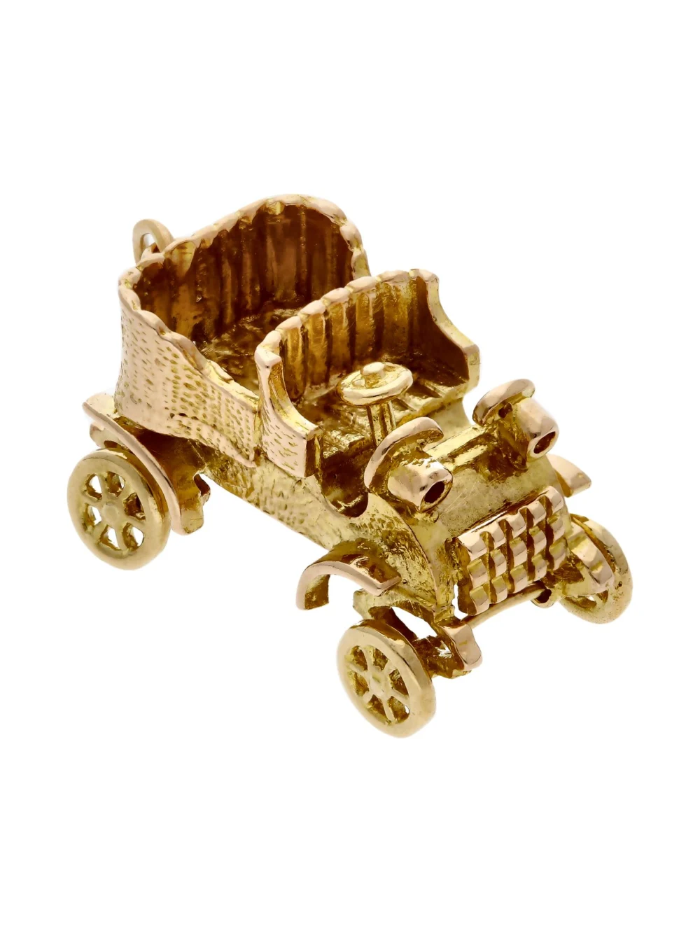 William May Vintage 1961 9ct Yellow Gold Car Charm, view 2
