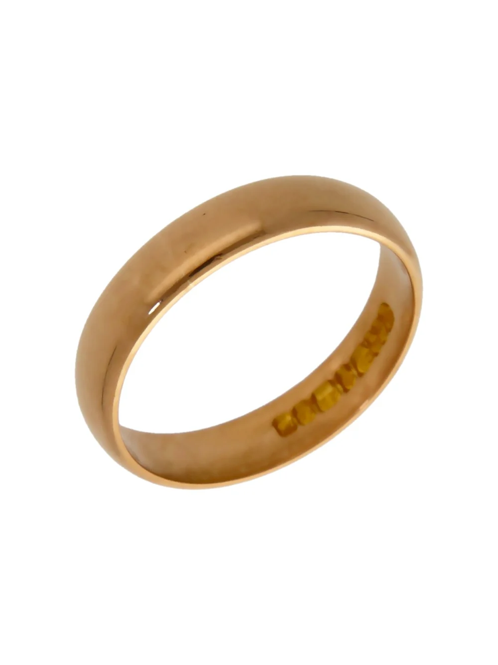 William May Vintage 1964 22ct Gold 4mm Wedding Ring, view 2