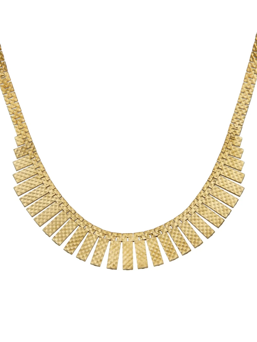 William May Vintage 1964 9ct Yellow Gold Cleopatra Style Necklet, view 2