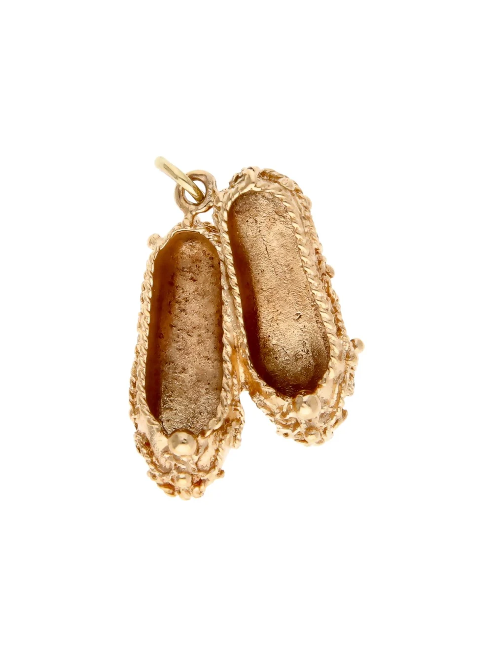 William May Vintage 1964 9ct Yellow Gold Genie Slippers Charm, view 2