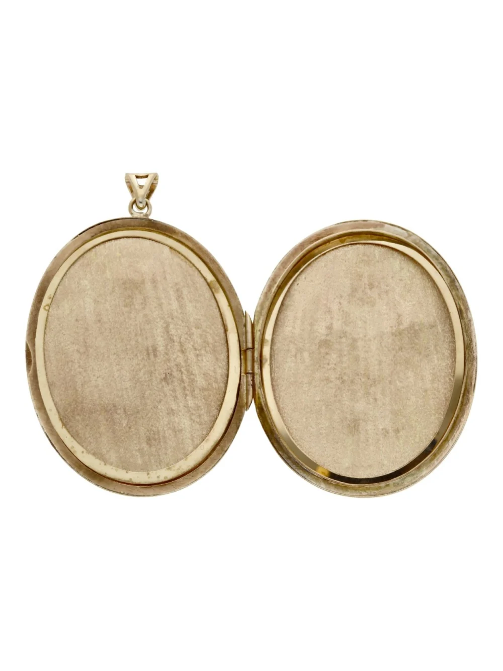 William May Vintage 1965 9ct Gold Large Oval Locket Pendant, view 3