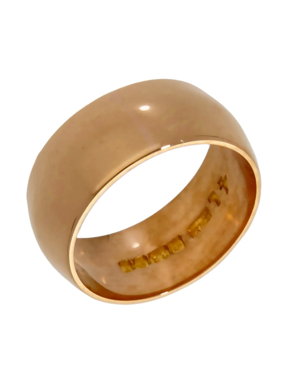 William May Vintage 1968 22ct Gold 8mm Wedding Ring, view 2