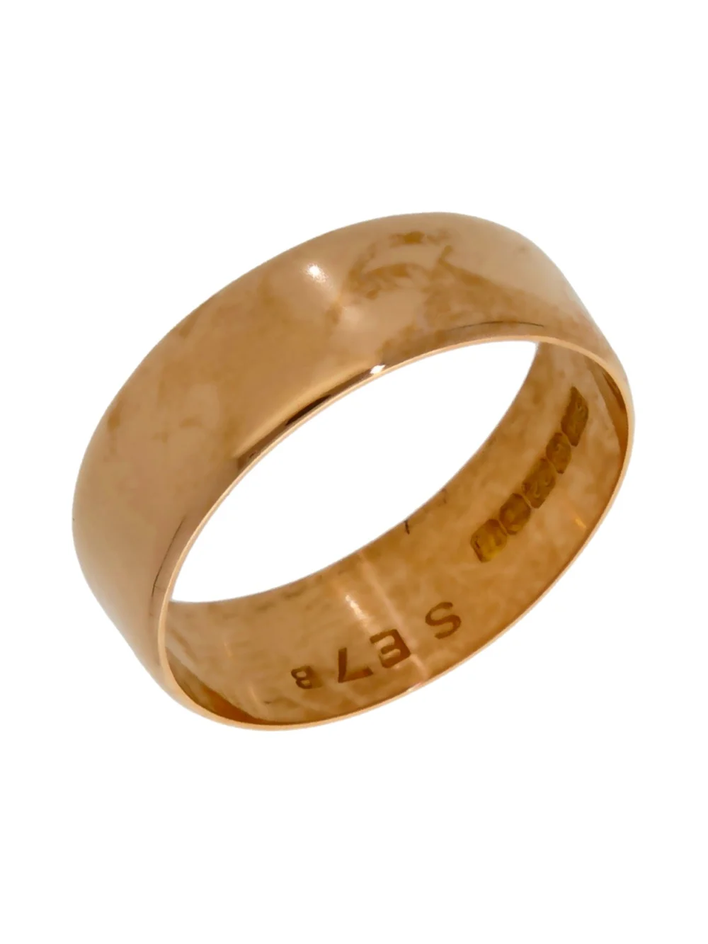 William May Vintage 1969 22ct Gold 6mm Wedding Ring, view 2