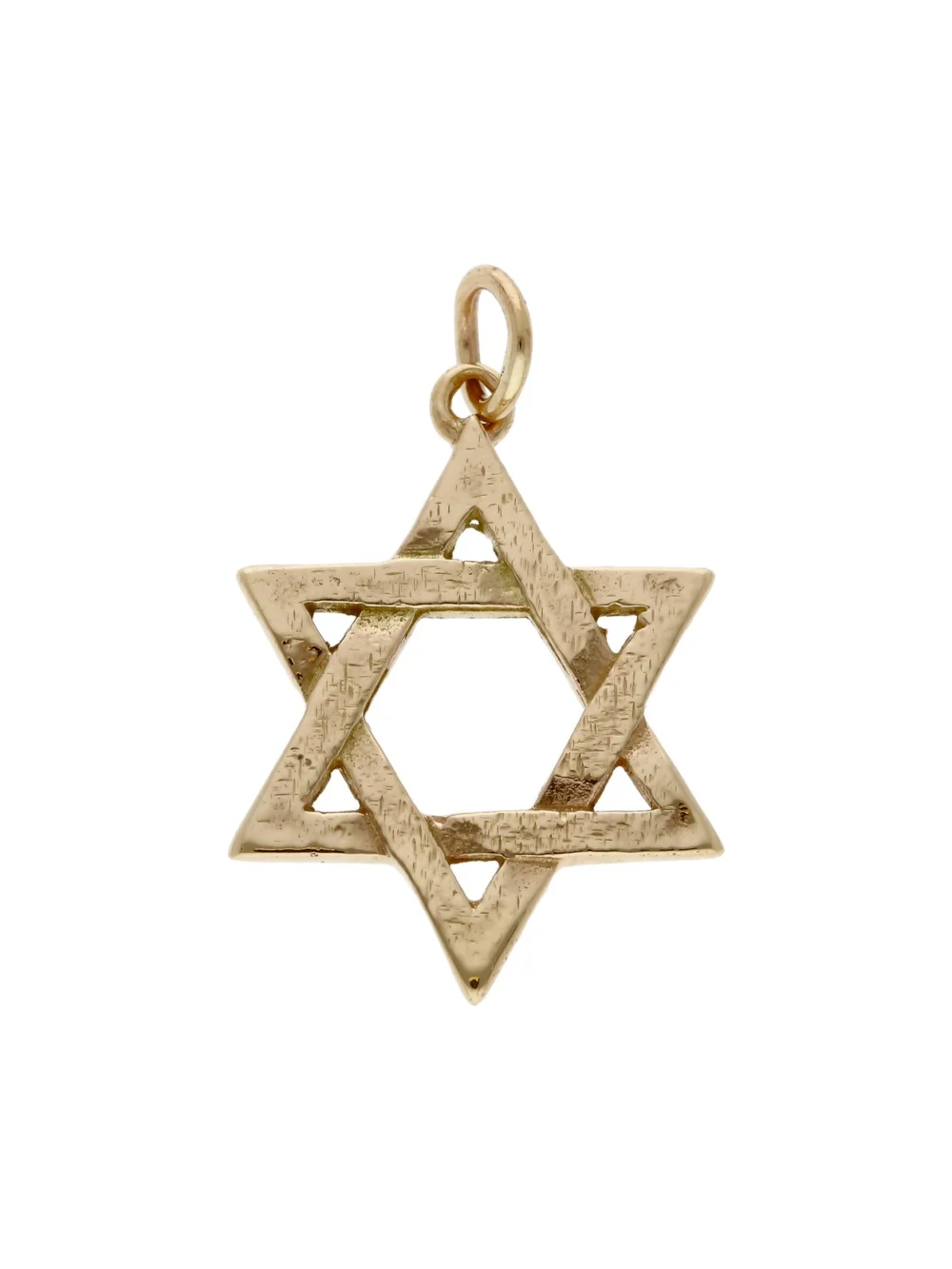 William May Vintage 1970 9ct Yellow Gold Star of David Pendant, view 2
