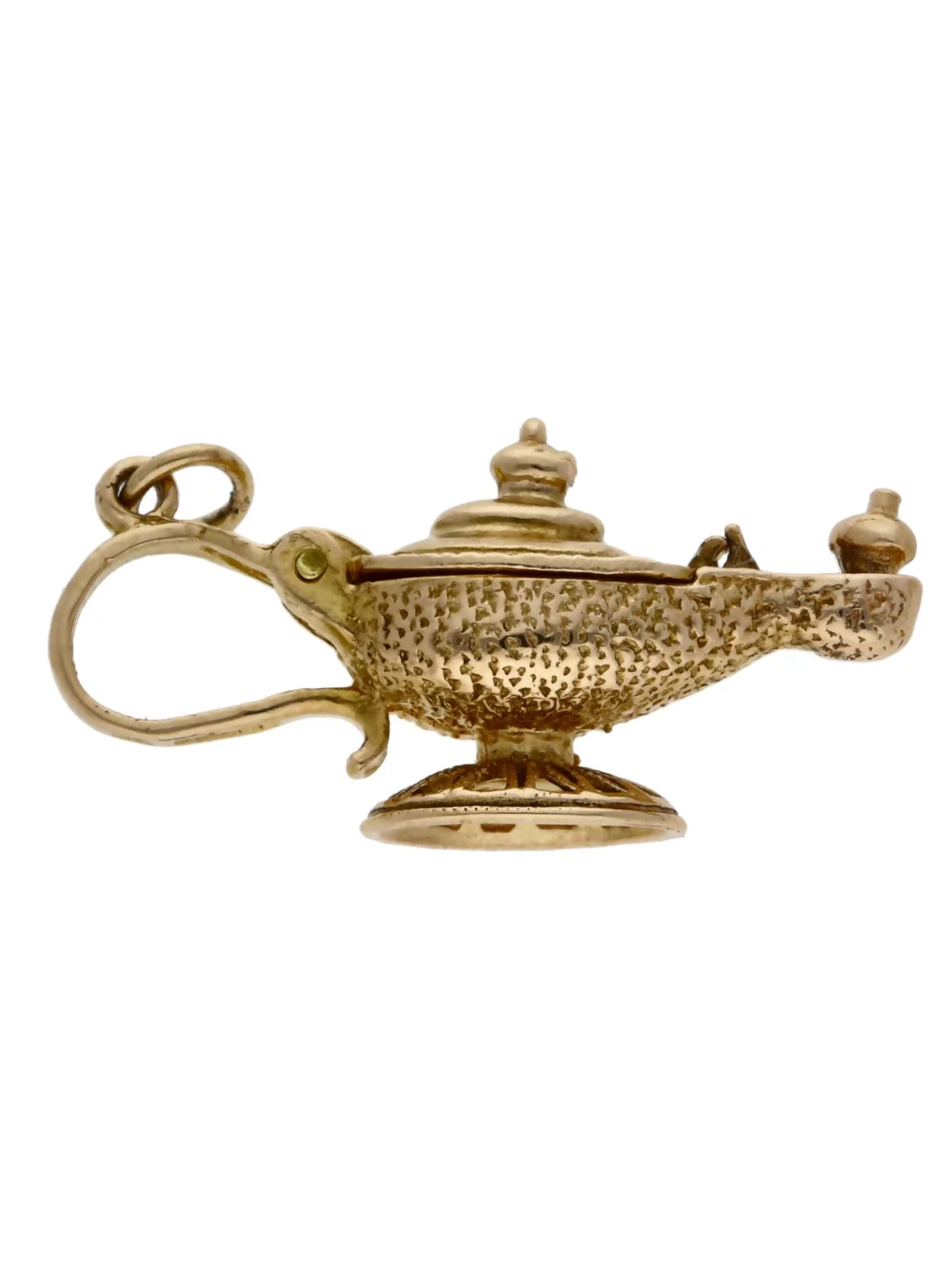 William May Vintage 1971 9ct Yellow Gold Genie Lamp Charm, view 3