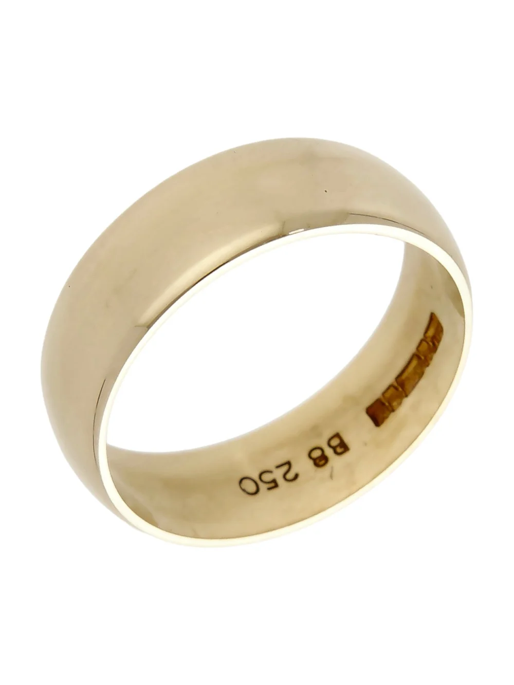 William May Vintage 1973 9ct Yellow Gold 7mm Wedding Ring, view 2