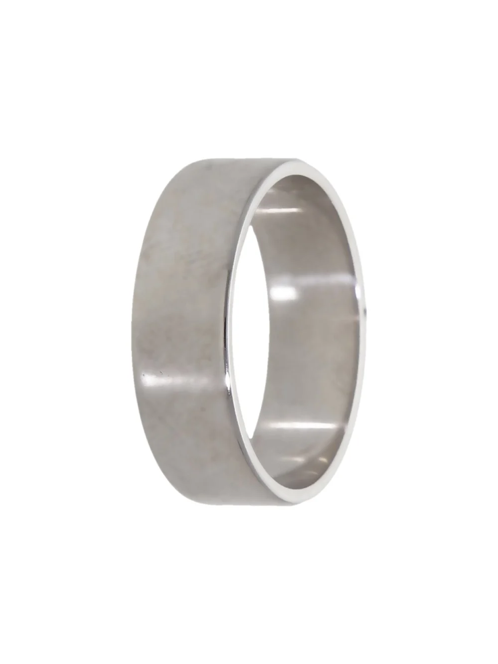 William May Vintage 1976 18ct White Gold 6mm Wedding Ring, view 3