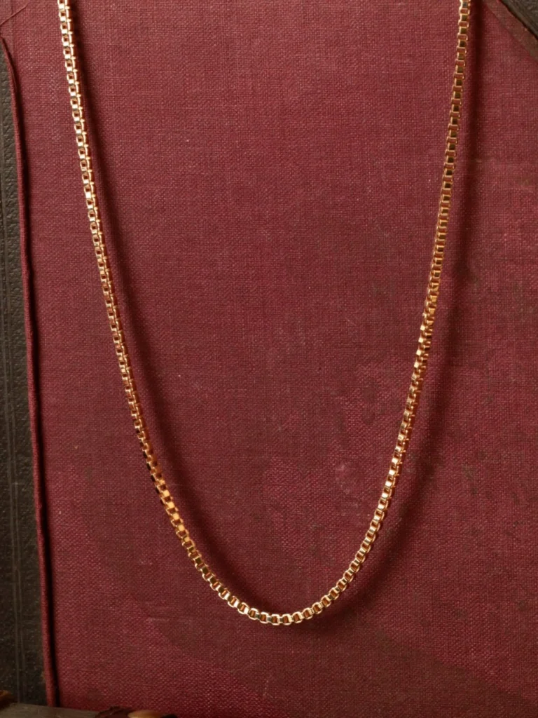 William May Vintage 1976 9ct Gold 38" Box Link Chain Necklace